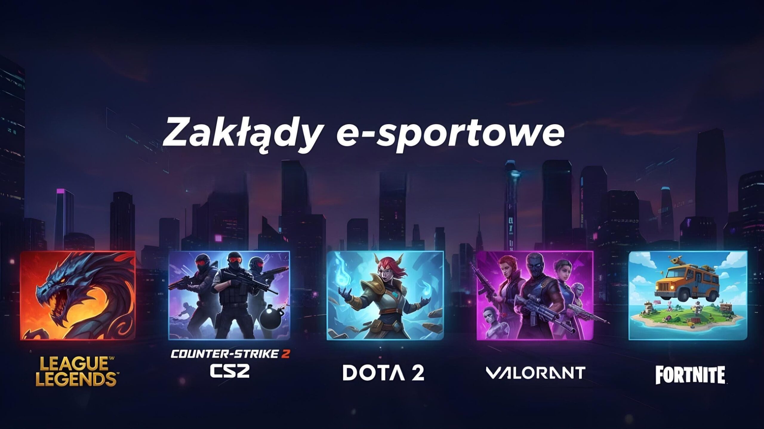 Zakłady e-sportowe – najpopularniejsze gry